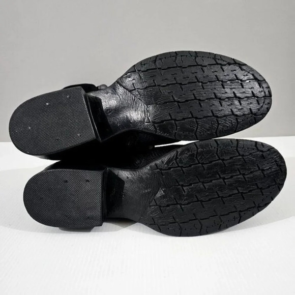 NEW Miz Mooz Noland Knee High Boot Womens EU 41 Black Suede Tall Riding Strappy - Picture 13 of 16